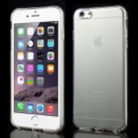 Glossy Surface TPU Gel Case for iPhone 6 Plus - Transparent