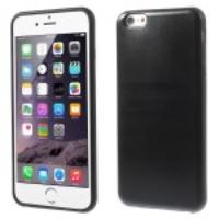 Crazy Horse Leather Coated TPU Case for iPhone 6 Plus - Black