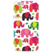 Lofter IML TPU Back Case for iPhone 6 - Elephants & Loving Hearts