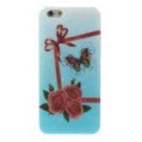 Flash Powder Bowknot & Butterfly & Flower TPU Back Case for iPhone 6