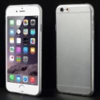 0.6mm Anti-fingerprint TPU Gel Case for iPhone 6 - Transparent