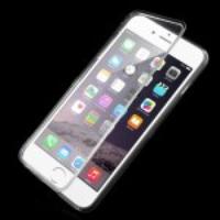 TPU Folio Flip Glossy Case for iPhone 6 Plus - Transparent