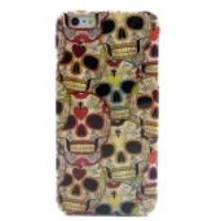 Colored Skull Heads Flex TPU Gel Case for iPhone 6 Plus