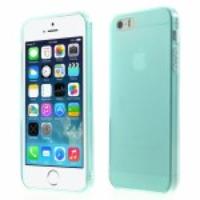 Double-sided Matte TPU Skin Case for iPhone 5s 5 - Blue