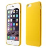 Solid Color Glossy TPU Case for iPhone 6 Plus - Yellow