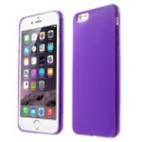 Solid Color Glossy TPU Gel Case for iPhone 6 Plus - Purple