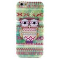 For iPhone 6 Tribal Owl Glossy IMD TPU Protector Case