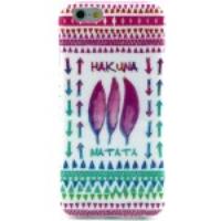 Hakuna Matata & Feathers Glossy IMD TPU Phone Case for iPhone 6