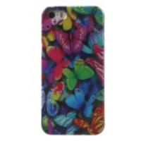 Colorized Butterflies Color Painting TPU Case for iPhone 5 5s