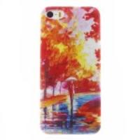 0.6mm Thin TPU Gel Case for iPhone 5s 5 - Scenery Painting