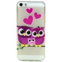 Sweet Owl Family Embossed TPU Gel Case for iPhone 5 5s