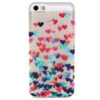 Various Hearts Embossed TPU Cover Case for iPhone 5 5s