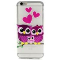 Embossed Owl Family TPU Gel Case for iPhone 6 4.7 inch