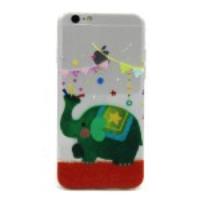 Embossing Slim TPU Case for iPhone 6 4.7 inch - Party Elephant