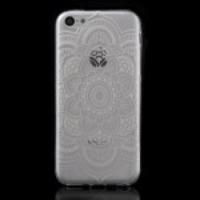 Ultra Slim TPU Case Shell for iPhone 5C - Stylish Mandala Flower