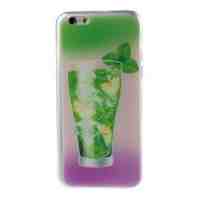 Slim TPU Shell Case Cover for iPhone 6 / 6s - Green Drink