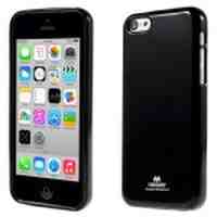 NEWSETS MERCURY Glitter Powder TPU Case for iPhone 5c - Black