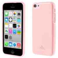 NEWSETS MERCURY Glitter Powder TPU Back Case for iPhone 5c - Pink