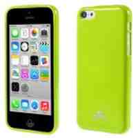 NEWSETS MERCURY Glitter Powder TPU Case Accessory for iPhone 5c - Green