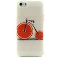 Creative Orange Bicycle TPU Protective Case for iPhone 5 5s