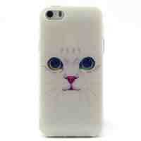 White Cat TPU Protective Case for iPhone 5 5s