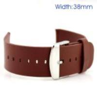 Classic Buckle Genuine Leather Watch Strap for Apple Watch 38mm - Brown