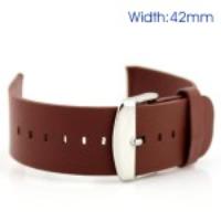 Classic Buckle Genuine Leather Watch Strap for Apple Watch 42mm - Brown