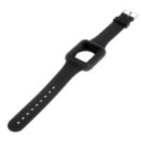 Soft Silicone Watch Band Case for Apple Watch 42mm - Black