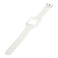 Soft Silicone Watch Band Case for Apple Watch 42mm - White