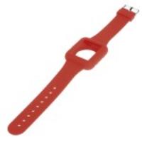 Soft Silicone Watch Band Case for Apple Watch 42mm - Red