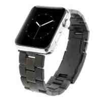 For Apple Watch 42mm Stainless Steel Watch Strap Band Classic Buckle - Black