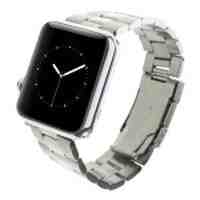 For Apple Watch 42mm Stainless Steel Watch Strap Band Classic Buckle - Silver