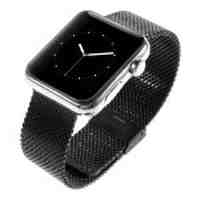 Metal Woven Wrist Watch Band for Apple Watch 42mm - Black