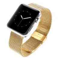 Metal Woven Wrist Watch Band for Apple Watch 42mm - Gold