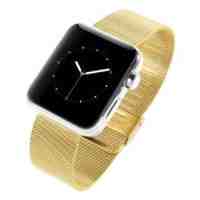 Mesh Metal Wristband Watch Band for Apple Watch 38mm - Gold