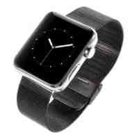 Mesh Metal Wristband Watch Band for Apple Watch 42mm - Black