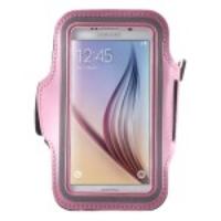 Gym Running Jogging Sports Armband Cover for Samsung Galaxy S6 G920 / S6 Edge G925 - Pink