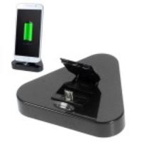Triangle OTG Sync Charging Dock Cradle Charger for Samsung Galaxy S6 / S6 Edge - Black