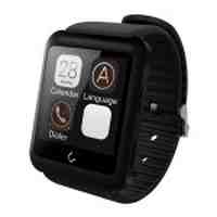 Uwatch U11 Bluetooth Smart Watch Phone Support iOS Android with Pedometer Sleep Monitor Anti-theft Compass Function - Black