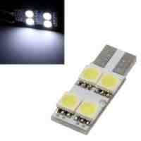 T10 SMD 5050 4-LED 0.7W 12V 180°Car Parking Lamp Turn Signal LED Light - Cool White