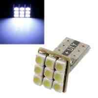 T10 SMD 3528 9-LED 1.1W 12V 180°Car Parking Lamp Turn Signal LED Light - Cool White