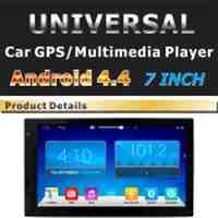 7.0-inch Android 4.4 Quad Core 2 DIN Universal Car Stereo Radio Muti-touch Screen GPS Navigation