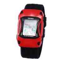 SKMEI Car Shape Students Electronic Watch with Calendar/Stop Watch - Red