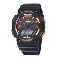 SKMEI Luminous Analog-Digital Unisex Sports Watch with Stop Watch / Date / Week - Orange