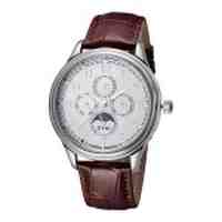 EYKI Round Dial Mechanical Hand Wind Watch Men Watch - Brown / Silver