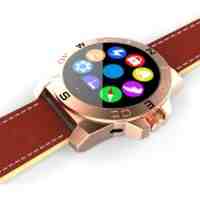 Smart Bluetooth Watch Phone MTK2501 1.22-inch IPS Screen IP54 Waterproof for IOS Android - Gold