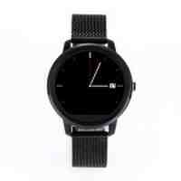 V360 Metal 1.22 inch Bluetooth 4.0 MTK2502 Smart Watch for Android and iOS - Black