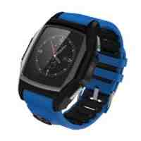 GT68 MTK6261 Android Smartwatch Phone with Heart Rate Monitor Pedometer etc - Black / Blue