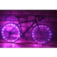 Waterproof LED Bicycle Safety Wheel Light - Pink