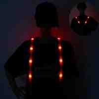 12-LED Versatile Suspender for Night Driving / Walking etc - Red